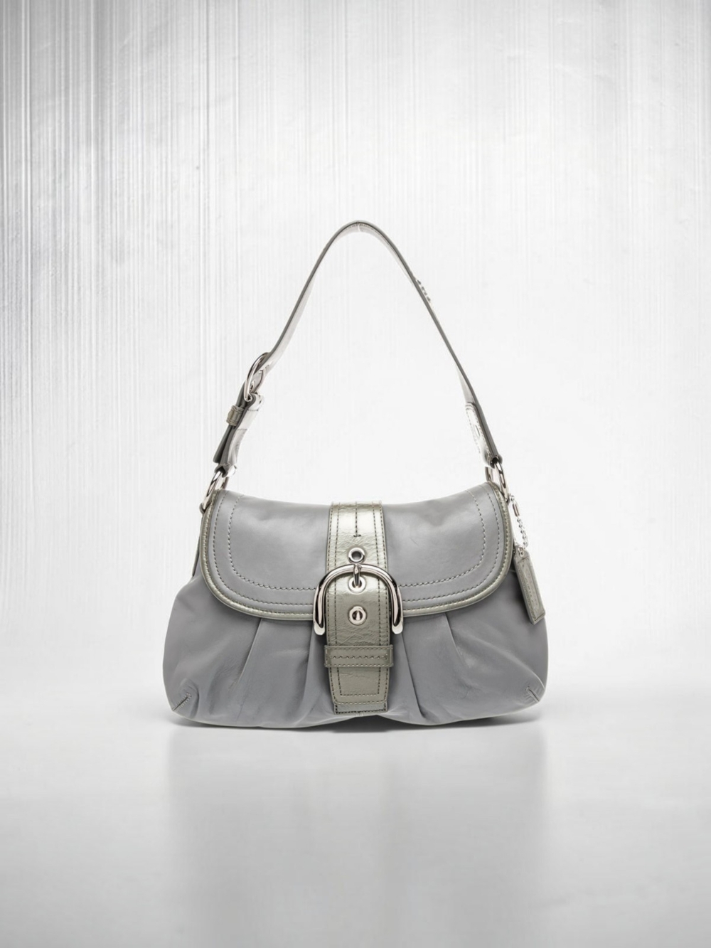 Coach Soho Gray Authentic Leather
